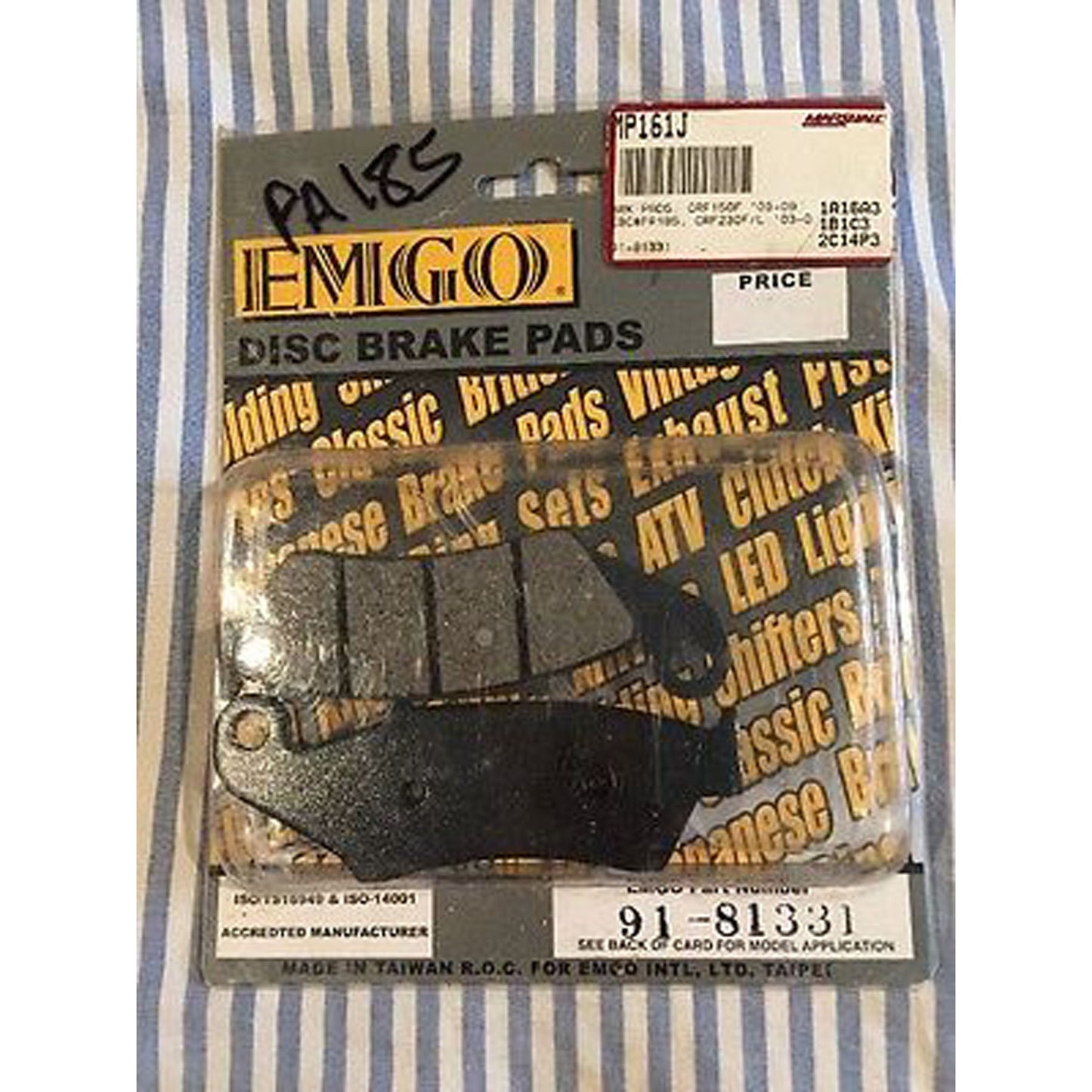 Emgo Disc Brake Pad Kawasaki/honda/suzuki/yamaha
