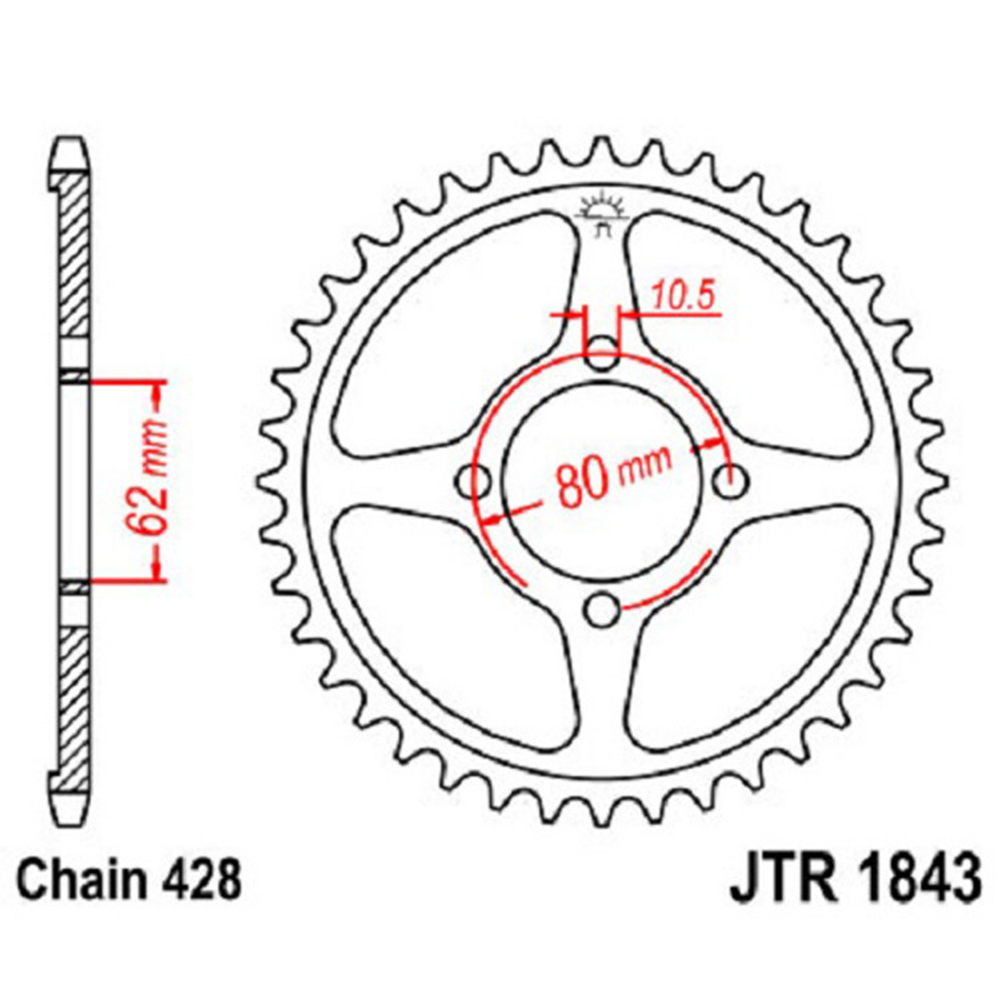 Jt Sprocket 54 Tooth