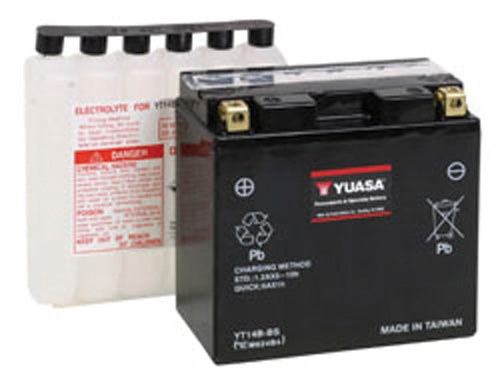 Yuasa Yt14b-bs Maintenance Free 12 Volt Battery