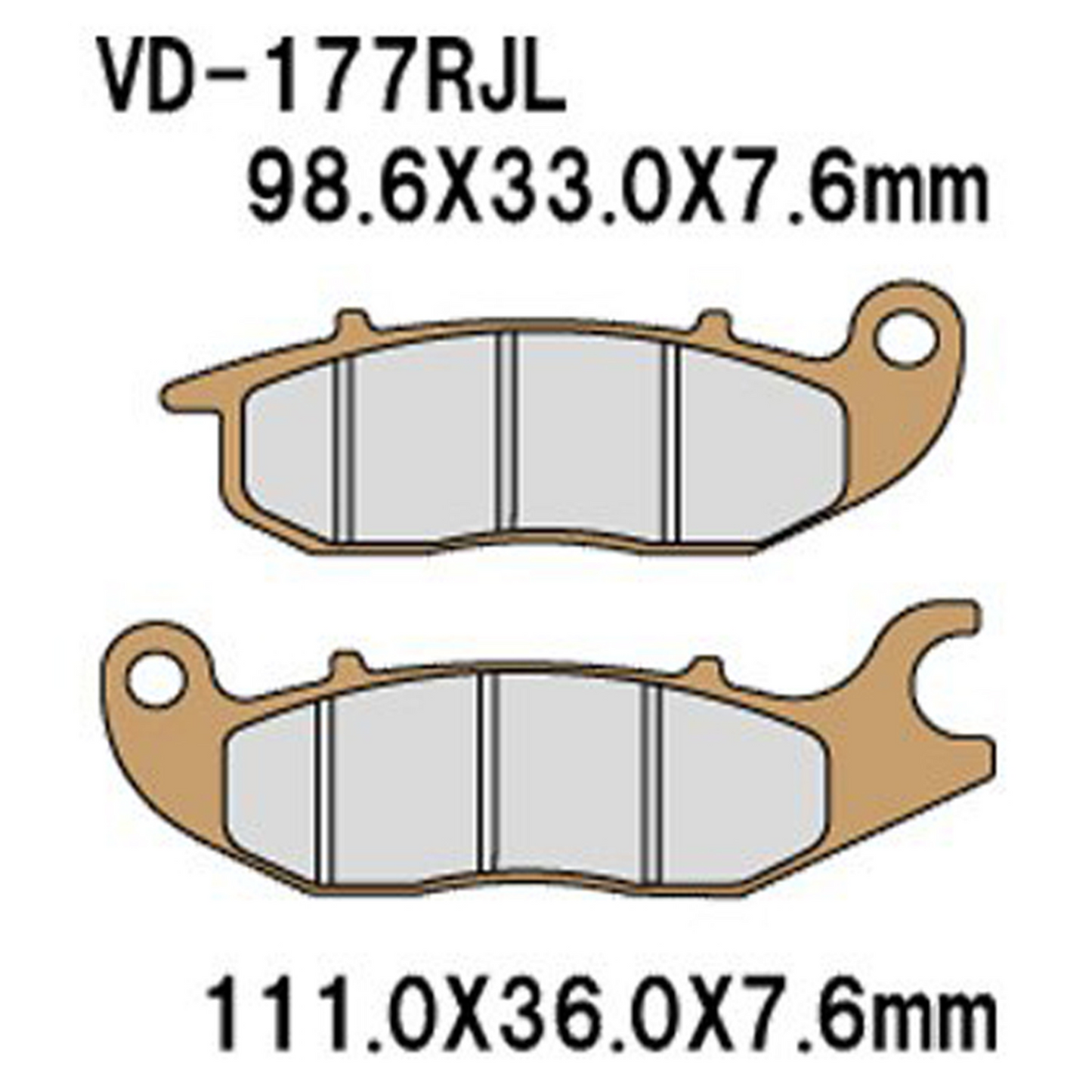 Vesrah Brake Pads (vd-177rjl)