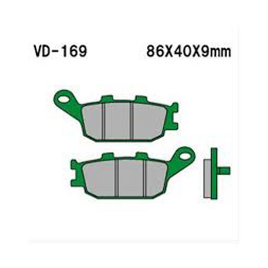Vesrah Semi-metallic Brake Pads, Vd-169