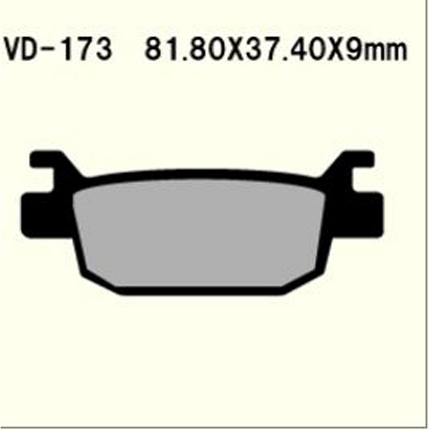Vesrah Semi-metallic Brake Pads, Vd-173