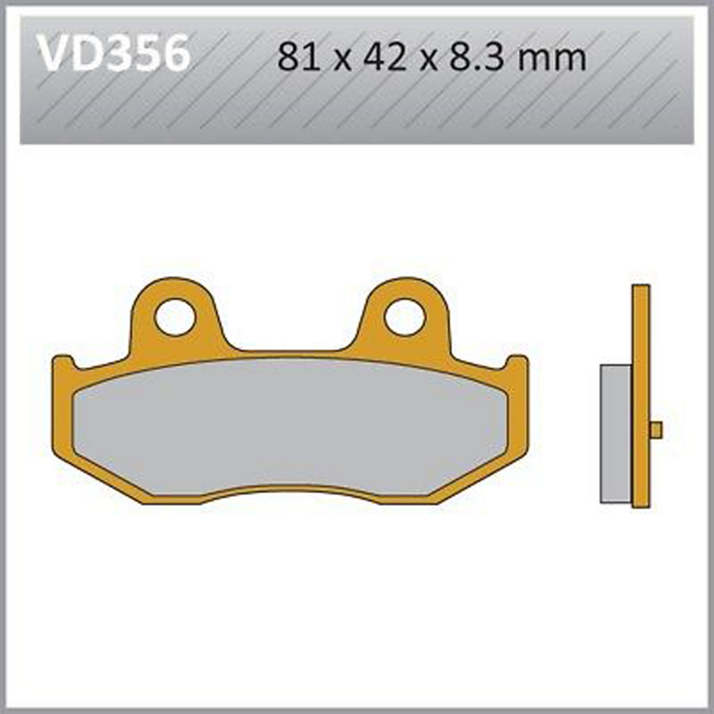 Vesrah Semi-metallic Brake Pads, Vd-356