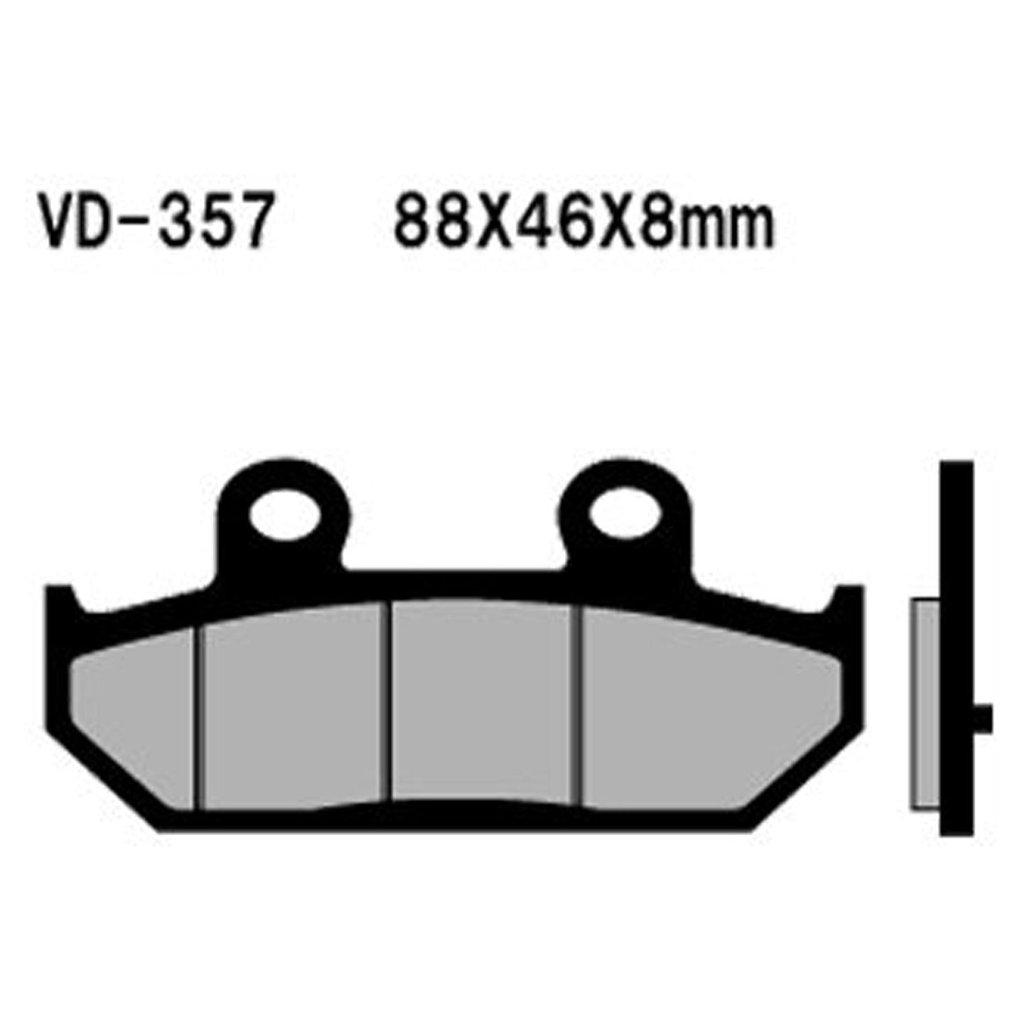 Vesrah Semi-metallic Brake Pads, Vd-357