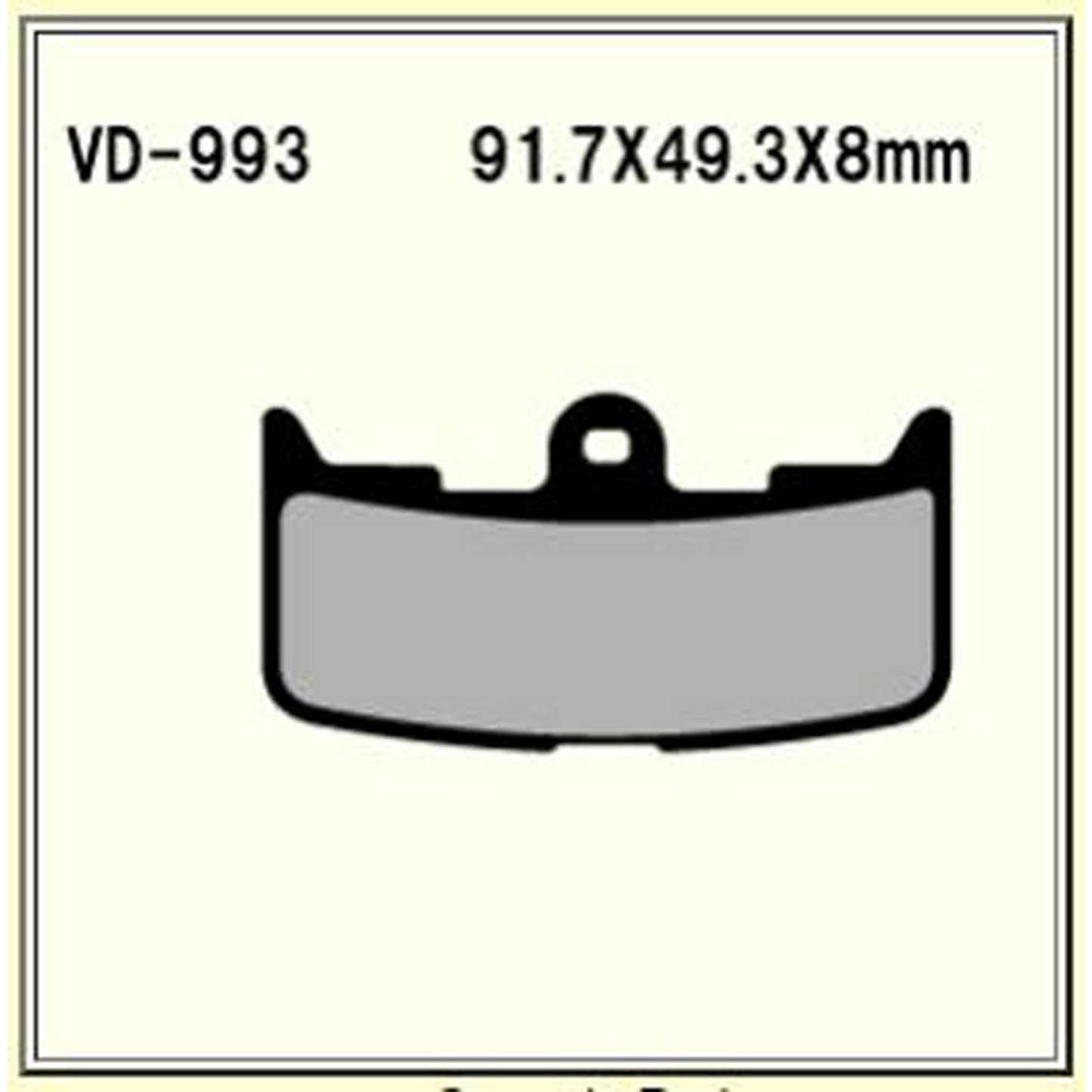 Vesrah Semi-metallic Brake Pads, Vd-993