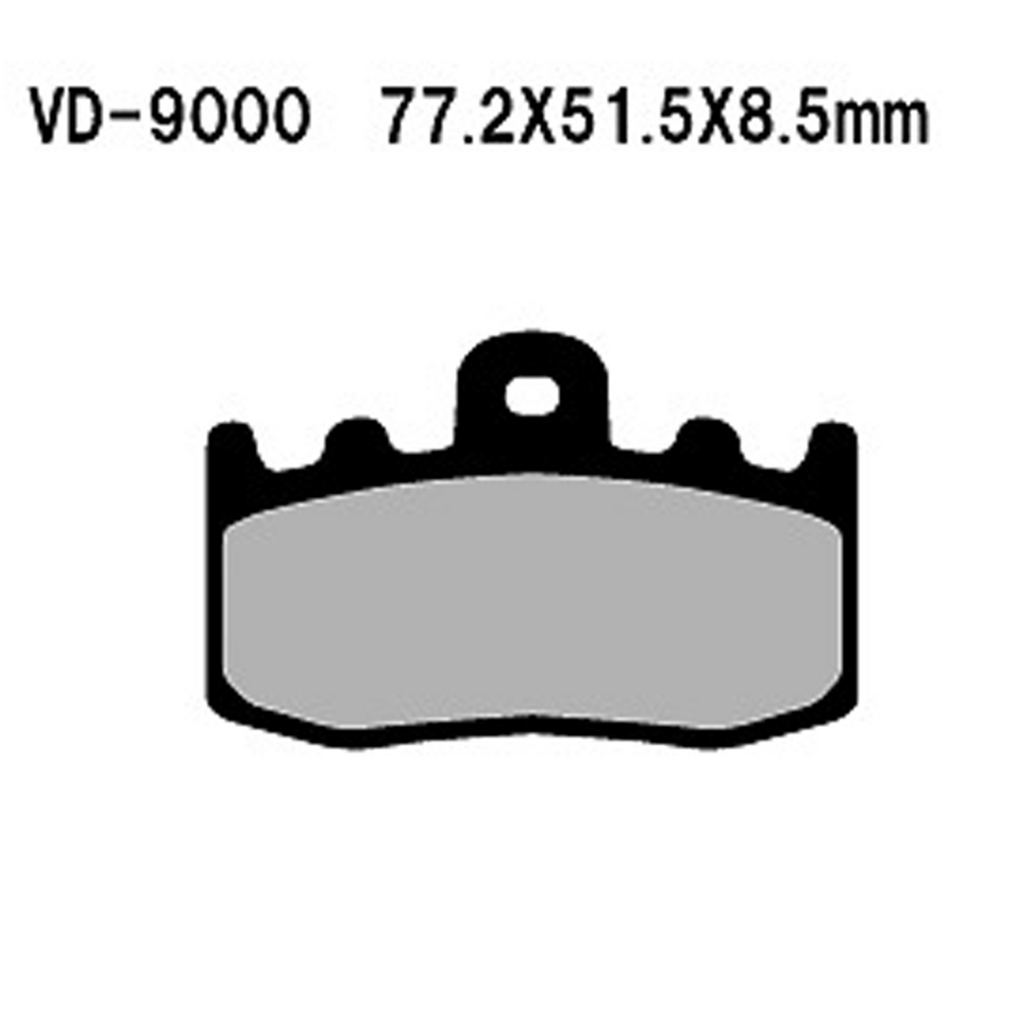 Vesrah Semi-metallic Brake Pads, Vd-9000