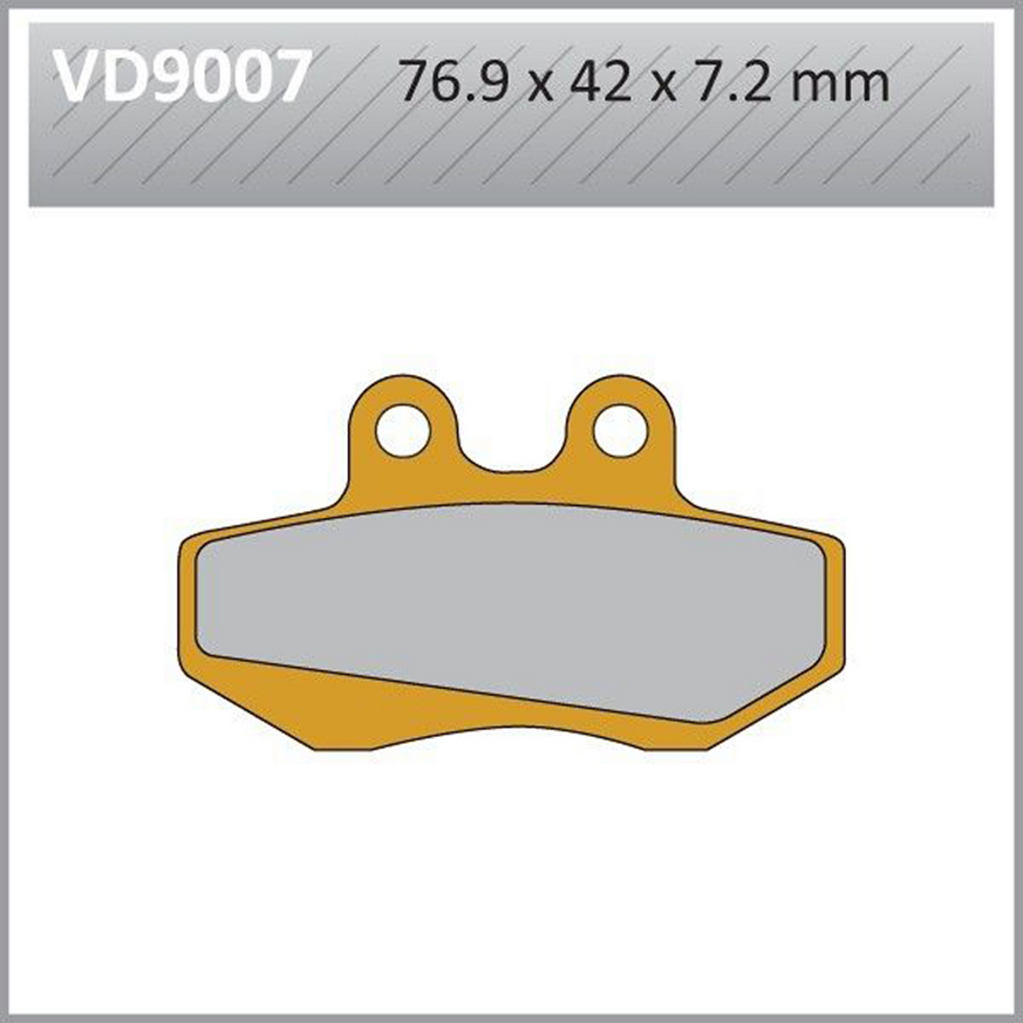 Vesrah Semi-metallic Brake Pads, Vd-9007