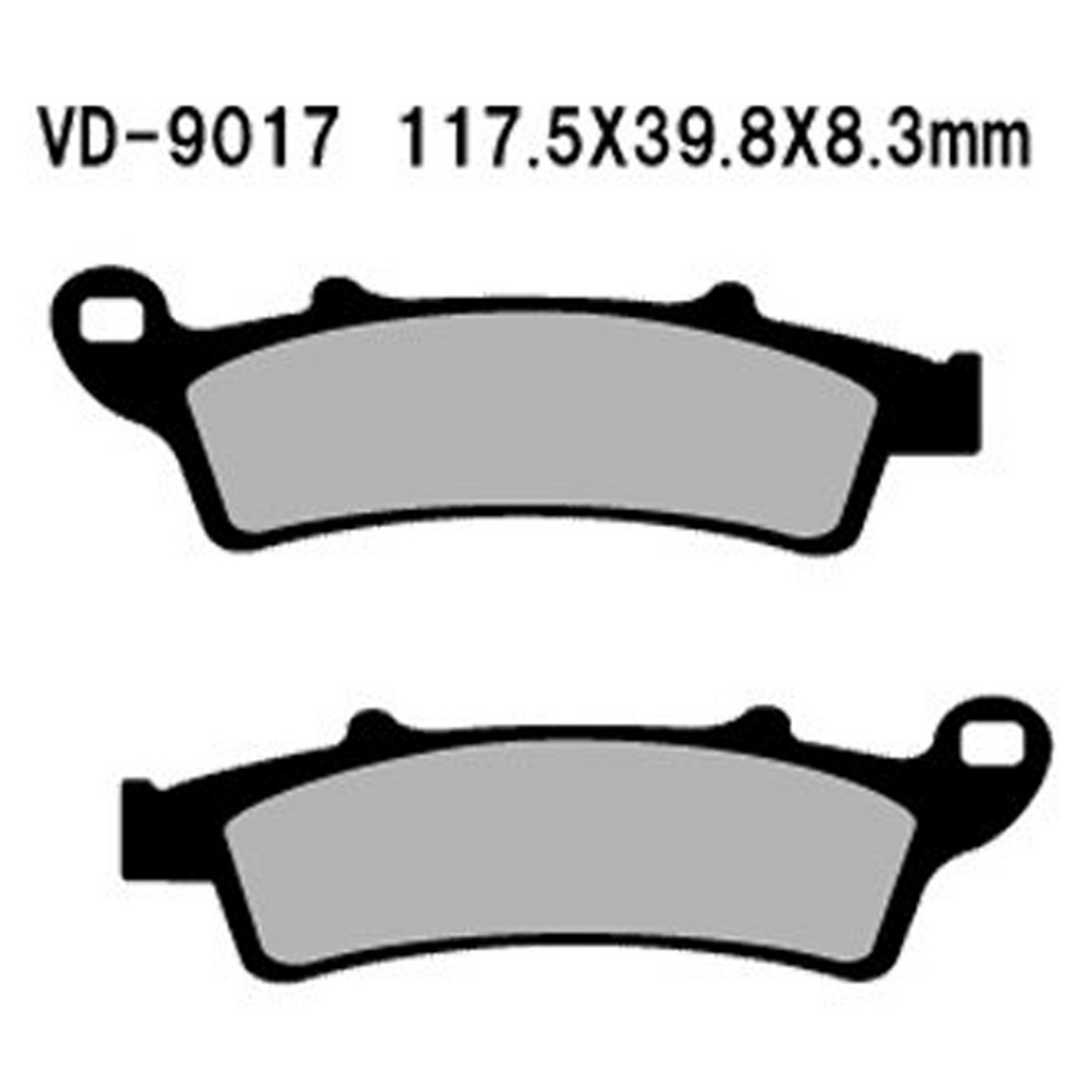 Vesrah Semi-metallic Brake Pads, Vd-9017
