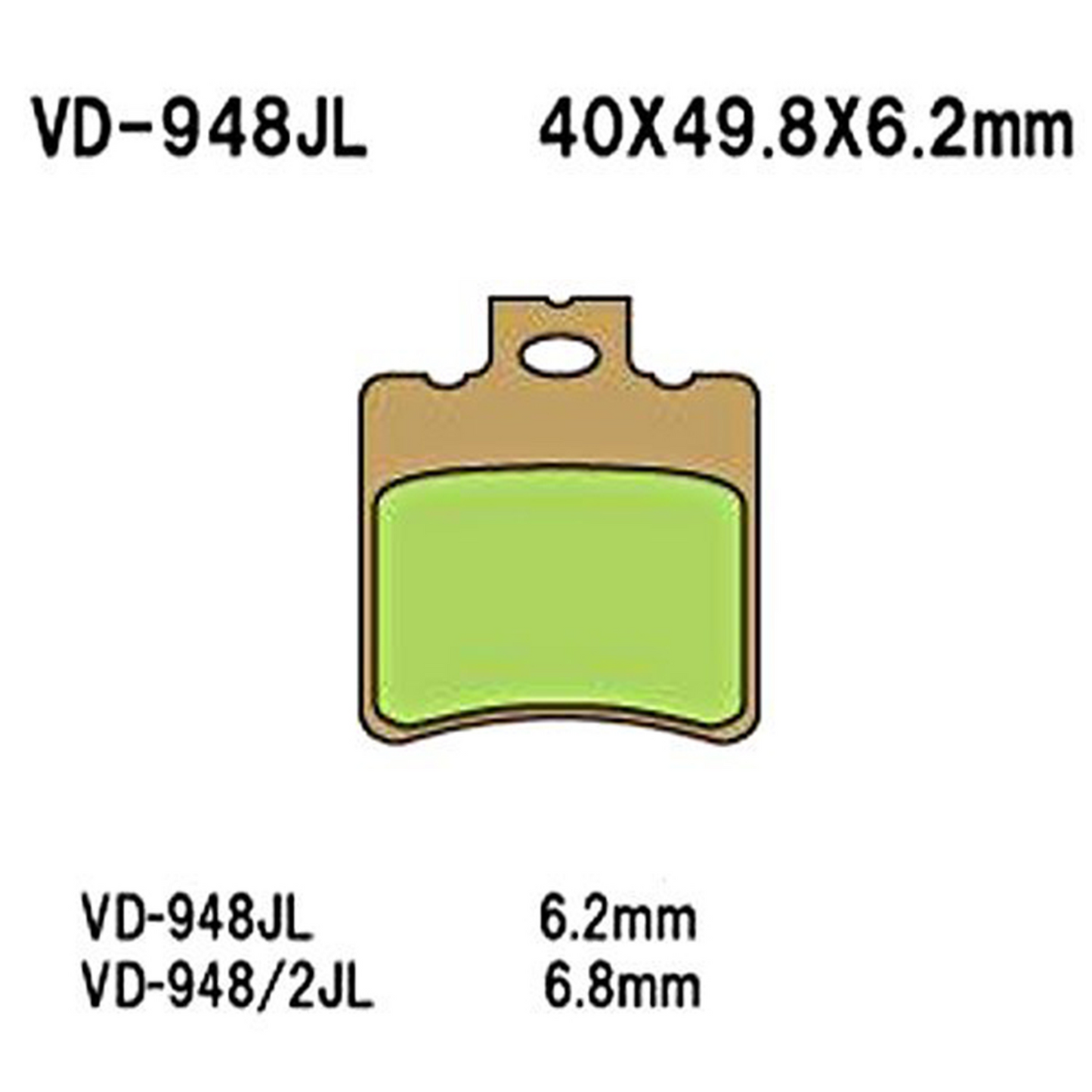 Vesrah Brake Pads Vd-948jl