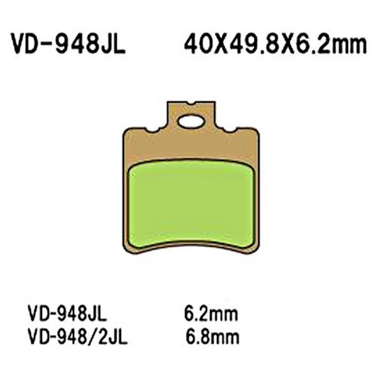 Vesrah Brake Pads Vd-948jl