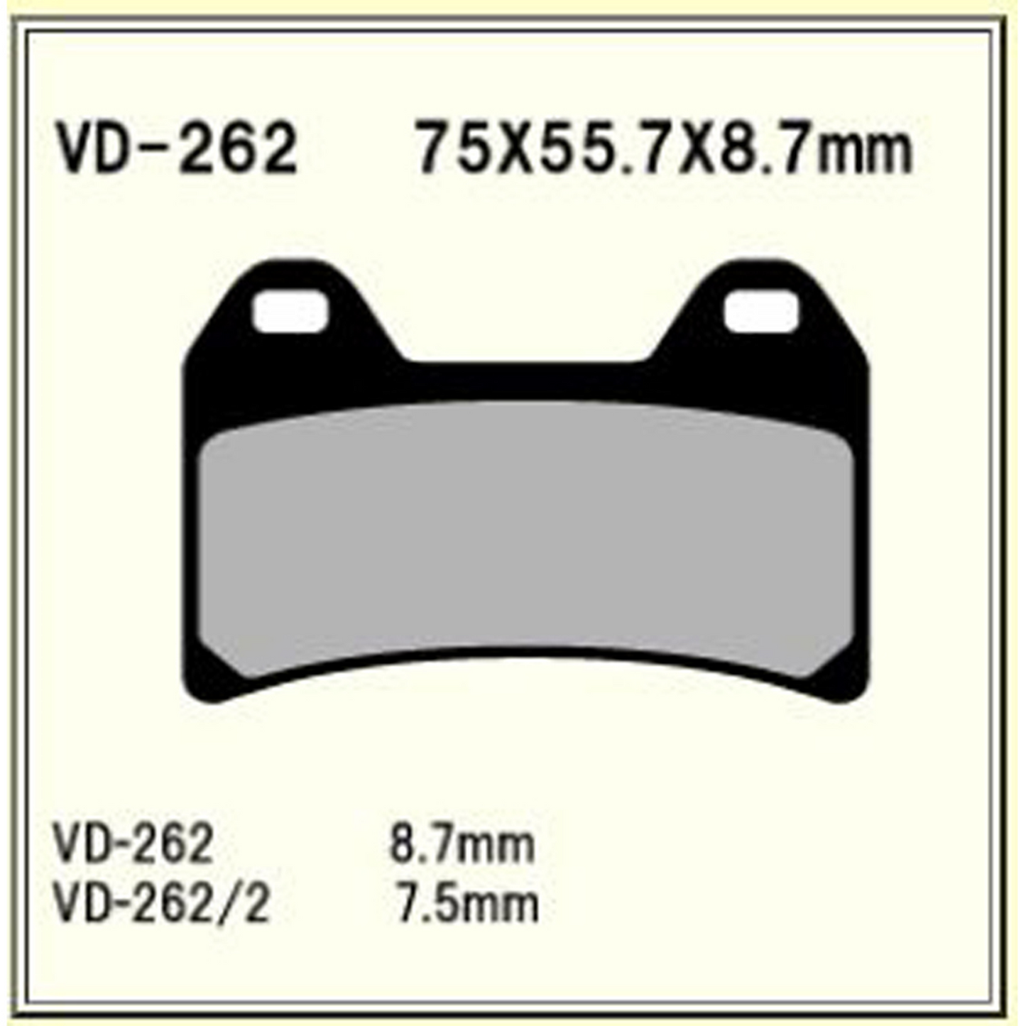 Vesrah Brake Pads (vd-262rjl)