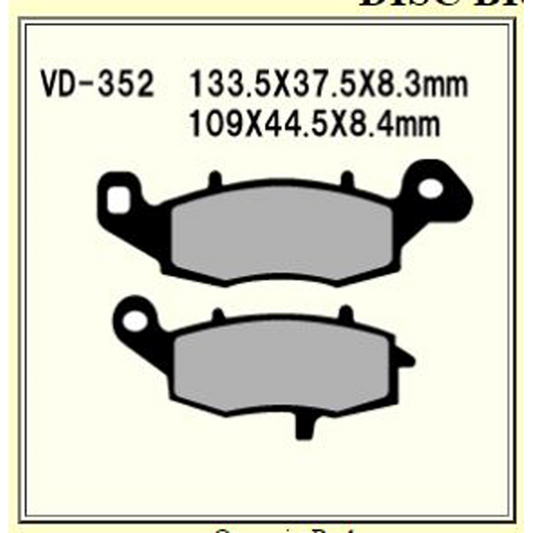 Vesrah Brake Pads (vd-352rjl)