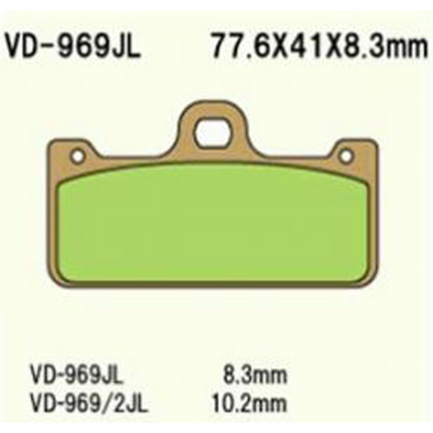 Vesrah Brake Pads (vd-969/2rjlxx)