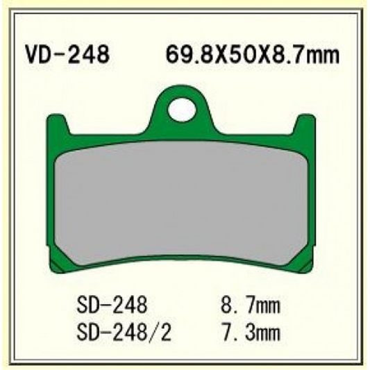 Vesrah Brake Pads (vd-248/2)