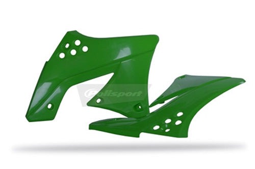 Radiator Scoops Kx250f Oem Color 2009/2012 Green 05/black
