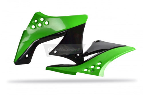 Radiator Scoops Kx250f Oem Color 2010/2011 Black/green 05