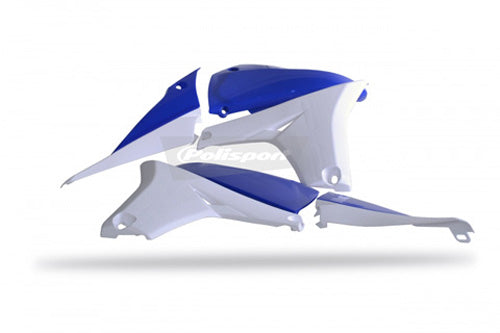 Radiator Scoops W/ Tank Cover Yz450f Blue Yam98/white