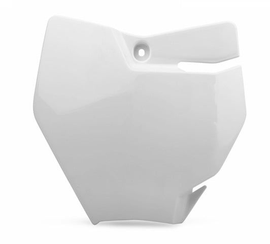 Polisport Number Plate, Ktm, White Ktm