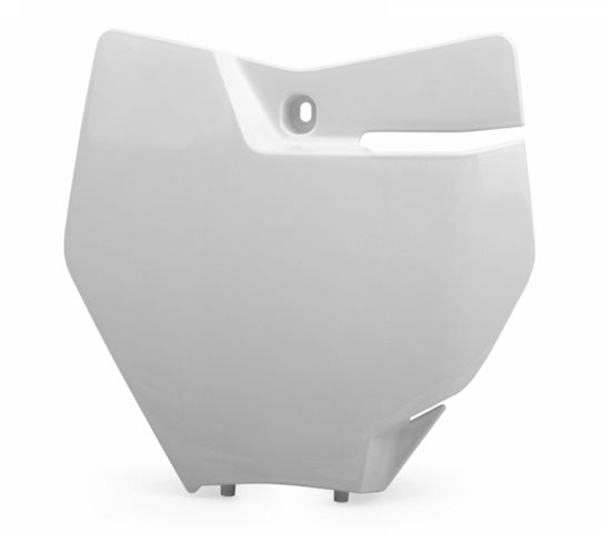 Polisport Number Plate, Ktm, White Ktm