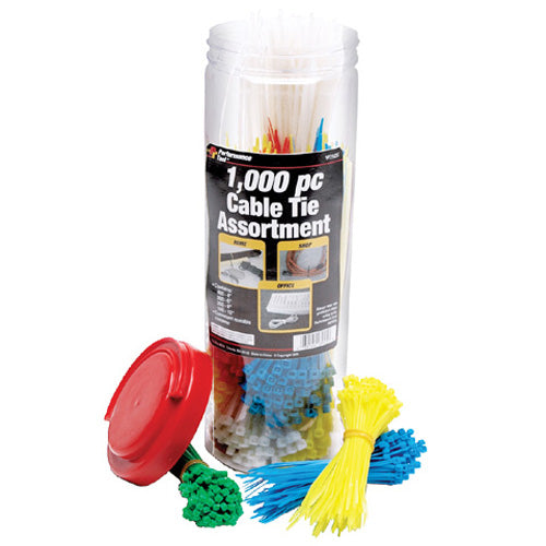 Cable Tie Assortment - 1000 Pc